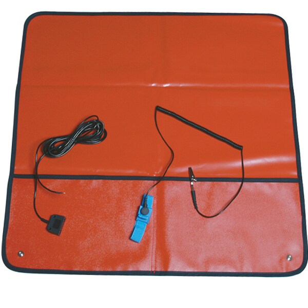 Transforming Technologies 2'x2' Field Service Kit, Red, Male 10mm Snaps, Mat Only No Hardware FSM2424R-M - main